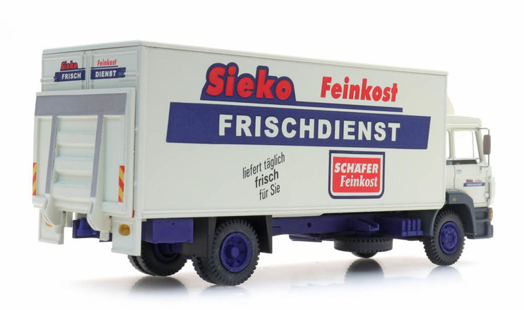 Artitec 1:87 DAF Kantelcabine kofferopbouw Sieko Frischdienst wit