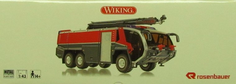 Wiking 1:43 FLF Panther 6x6 met blusarm Brandweer Rosenbauer