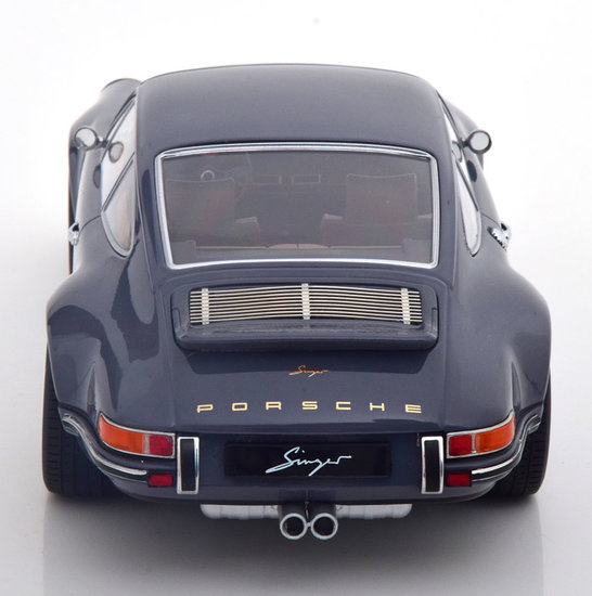 KK Scale 1:18 Porsche Singer 911 Coupe dondergrijs oplage 1000 stuks