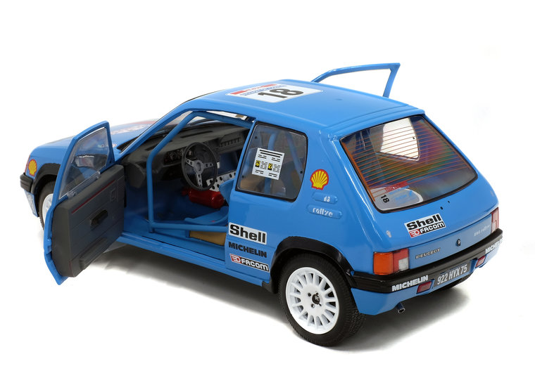 Solido 1:18 Peugeot 205 Rally PTS Tour de Corse H. Vericel / Chollier no 18