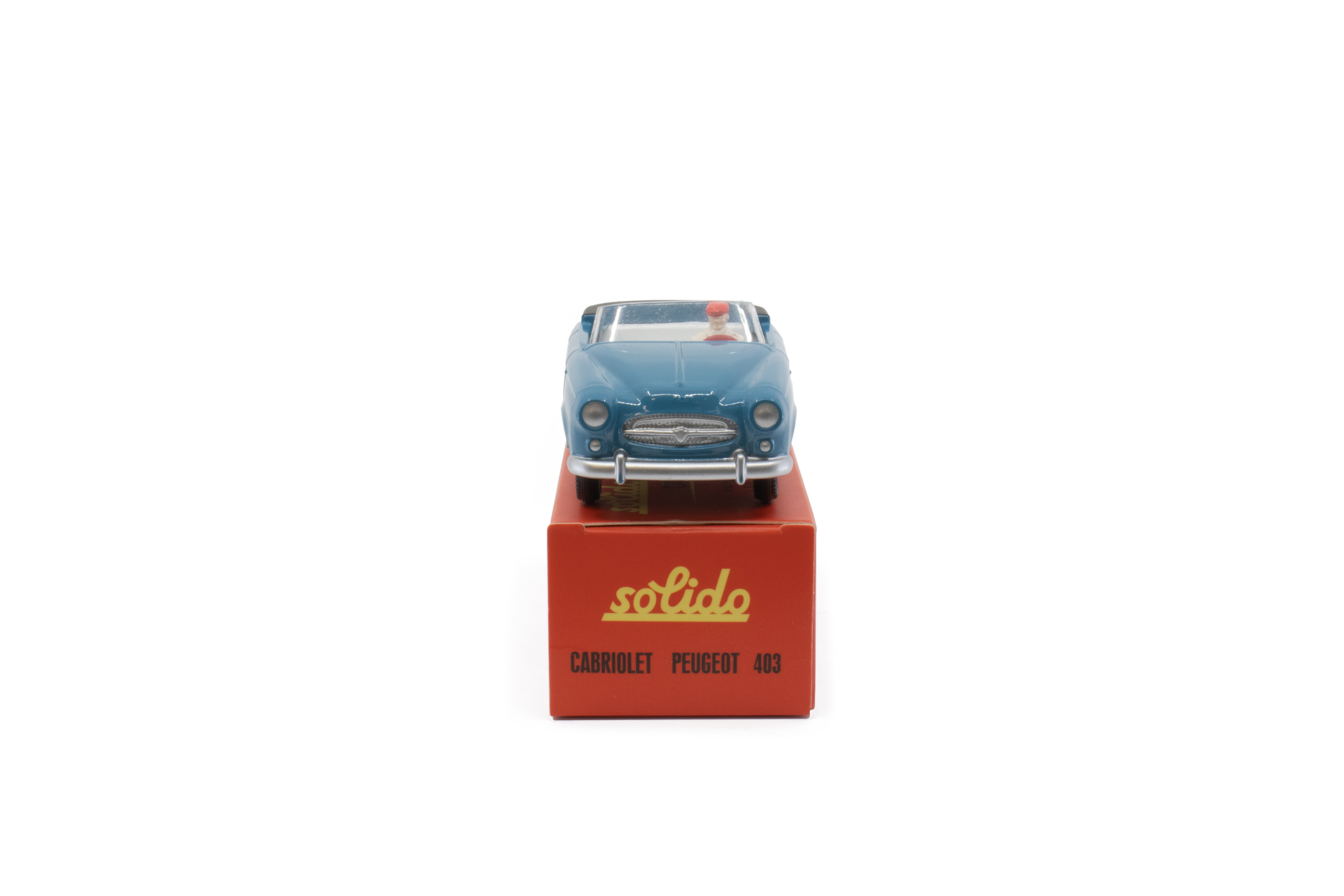 Solido 1:43 Peugeot 403 Cabriolet 1959 blauw. Serie 100