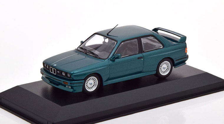 Maxichamps 1:43 BMW M3 E30 1987 donkergroen metallic product van Minichamps