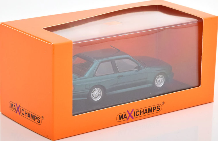 Maxichamps 1:43 BMW M3 E30 1987 donkergroen metallic product van Minichamps