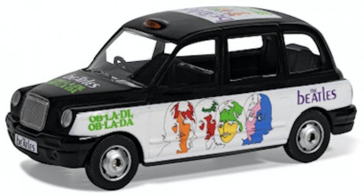 Corgi 1:36 The Beatles London Taxi &quot;Ob-La-Di, Ob-La-Da&quot; in windowbox