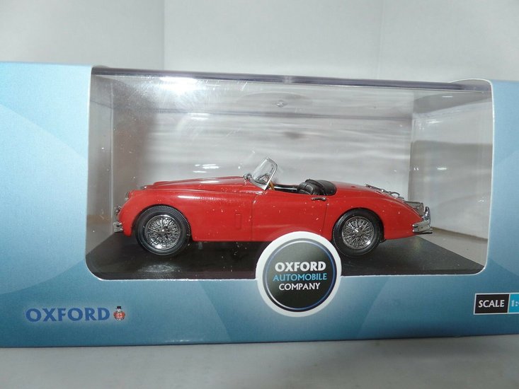 Oxford 1:43 Jaguar XK150 Roadster Carmen rood