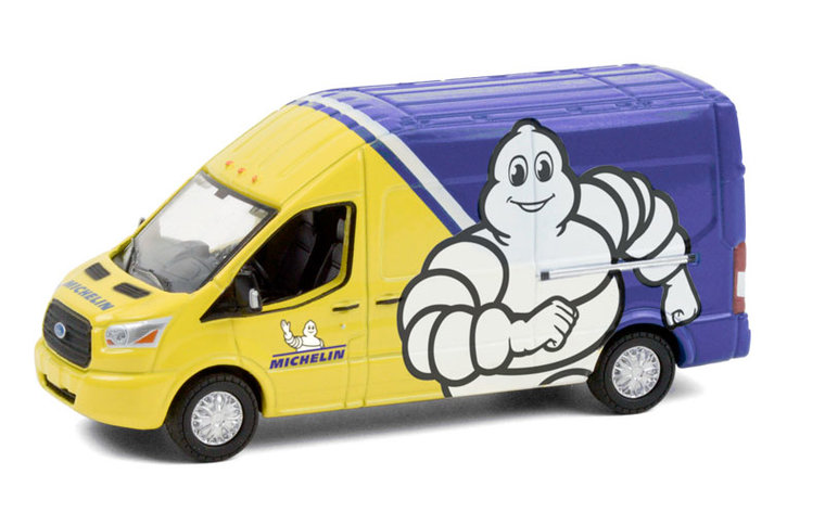 Greenlight 1:64 Ford Transit  LWB High Roof Michelin Tires 2019. Route Runners series 2