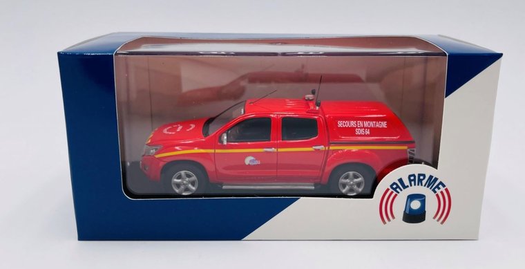 Alarme 1:43 Isuzu D Max Sdis &quot;64 Pyrenees - Atlantique &quot;Secours en Montagne, brandweer