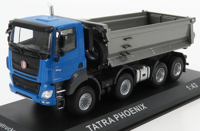 Foxtoys 1:43 Tatra Phoenix Euro 6 8x8 Truck 4 Assig 2016 blauw grijs