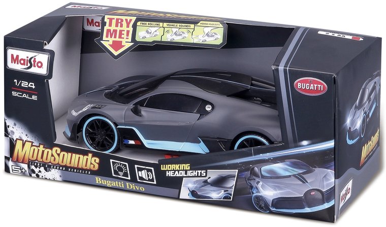 Maisto 1:24 Bugatti Divo 2019  Motor Sounds, met licht en geluid