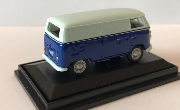 Cararama 1:72 Volkswagen T1 Transporter blauw wit 