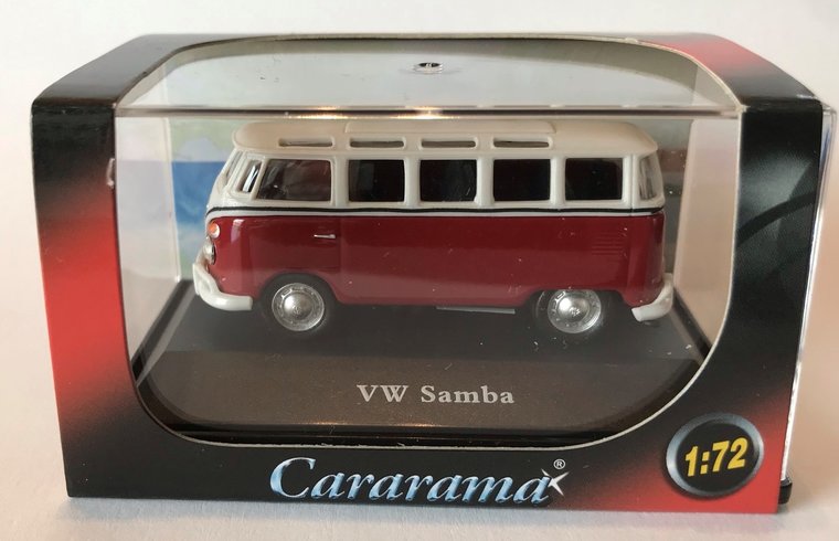 Cararama 1:72 Volkswagen T1 Samba rood wit
