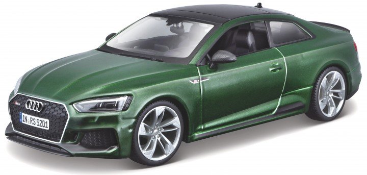 Bburago 1:24 Audi RS 5 Coupe 2019 groen metallic in windowbox