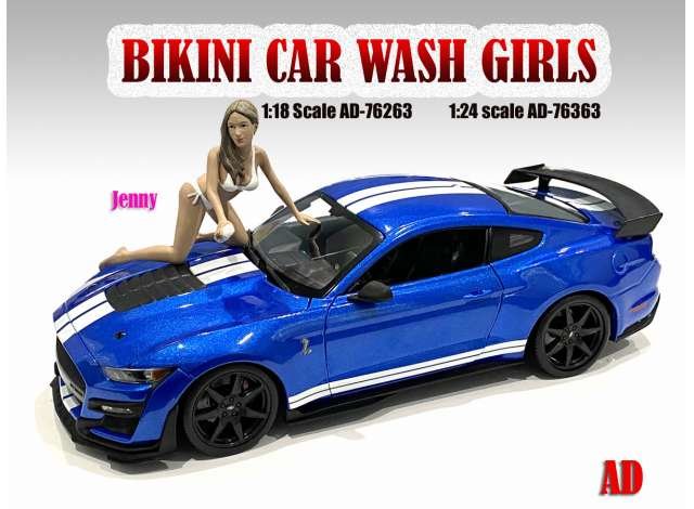American Diorama 1:18 Bikini Car Wash Girls Jenny excl. auto