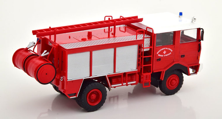 Atlas 1:43 Berliet GDB 4x4 Service D&#039;incendie Brandweer Frankrijk in Blisterverpakking