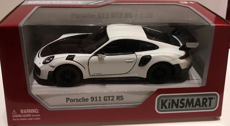 Kinsmart 1:36 Porsche 911 RS GT2( 991) 2017 wit