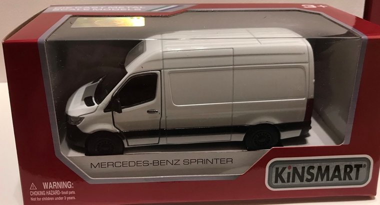 Kinsmart 1:36 Mercedes Benz Sprinter  2020 wit
