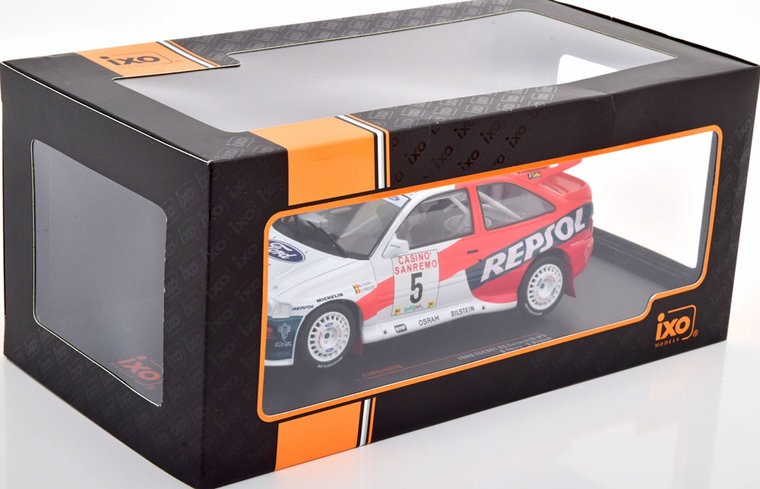 IXO 1:24 Ford Escort RS Cosworth Nr 5 Thiry Prevot Rally San Remo 1996 Repsol