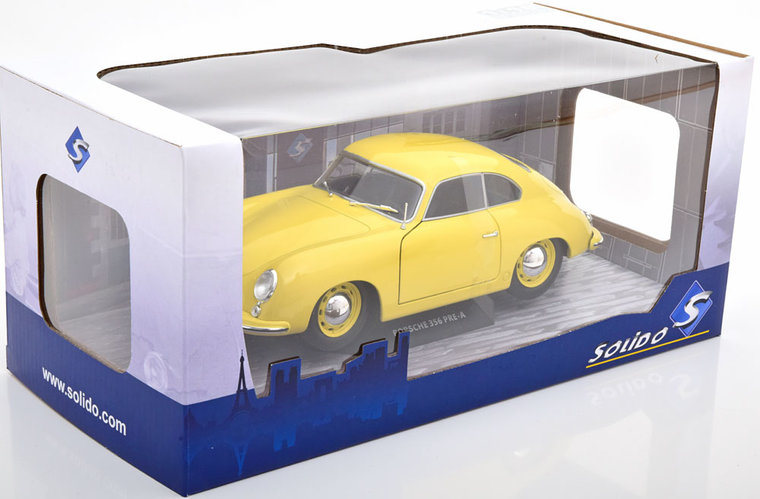 Solido 1:18 Porsche 356 Pre-A licht geel