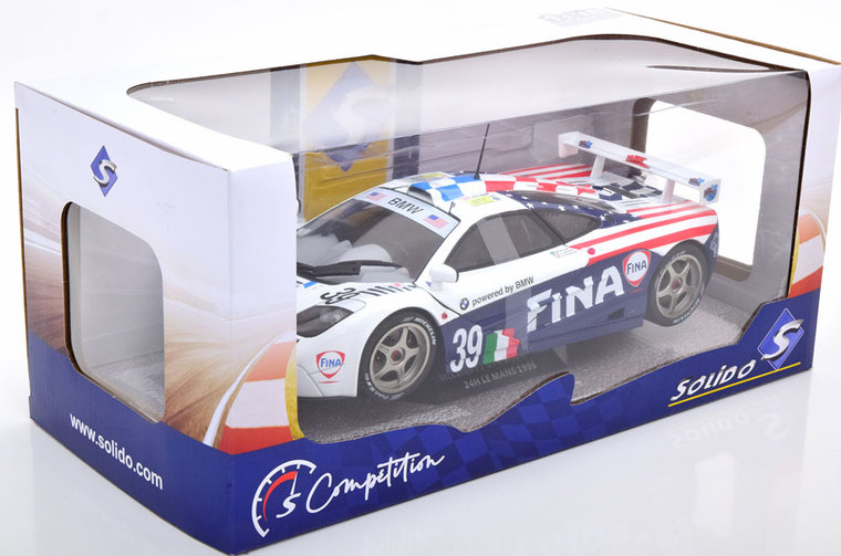 Solido 1:18 McLaren F1 GTR No39 Piquet / Cecotlo / Sullivan1996 24H Le Mans