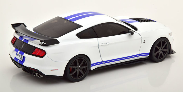 Solido 1:18 Ford Mstang Shelby GT 500 Fast Track wit blauw