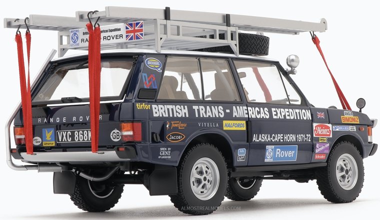 Almost Real 1:18 Range Rover The Brithsh Trans Americas Expedition Edition Aslanka Cape Horn 1971-72