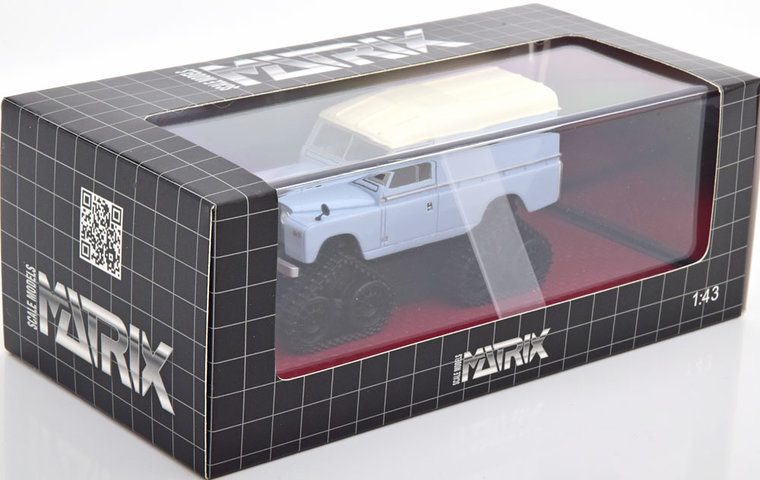 Matrix 1:43 Land rover Serie II Cuthbertson Conversion grijs wit 1958