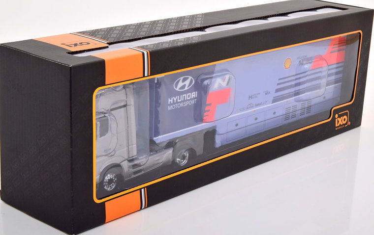 IXO 1:43 Mercedes Actros MP4 WRC Rally transport Hyundai Motorsport 2019