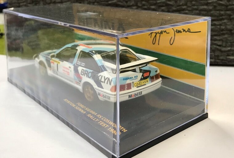 Minichamps 1:43 Ford Sierra RS Cosworth Ayrton Senna no1 Rally Test 1986