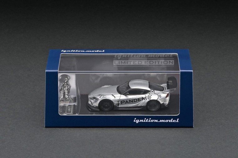 Ignition Model 1:64 Toyota Pandem Supra ( A90) zilver with Mr Miura