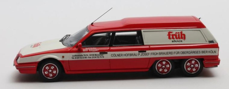 Matrix 1:43 Citroen CX Break Loadrunner &quot;Fr&uuml;h K&ouml;lsch&quot; 1989 rood wit