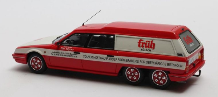 Matrix 1:43 Citroen CX Break Loadrunner &quot;Fr&uuml;h K&ouml;lsch&quot; 1989 rood wit