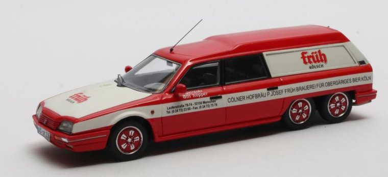 Matrix 1:43 Citroen CX Break Loadrunner &quot;Fr&uuml;h K&ouml;lsch&quot; 1989 rood wit