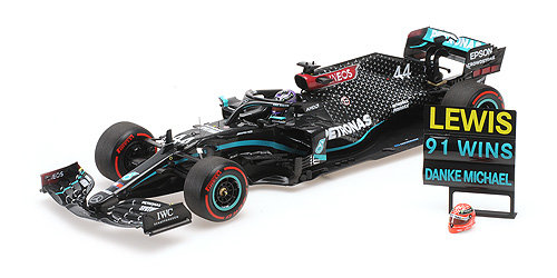 Minichamps 1:18 Mercedes AMG Petronas F1 no 44 Lewis Hamilton 91st F1 Win Eifel GT 2020 Team W11 EQ Performance 