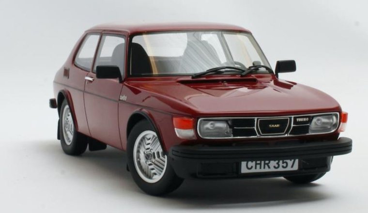 Cult Models 1:18 Saab 99 Turbo donker rood 1978