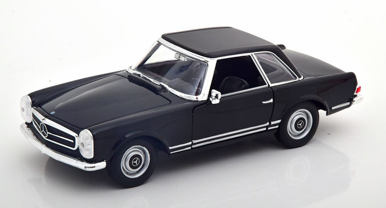 Welly 1:24 Mercedes Benz 230 SL W113 Hardtop 1963 zwart