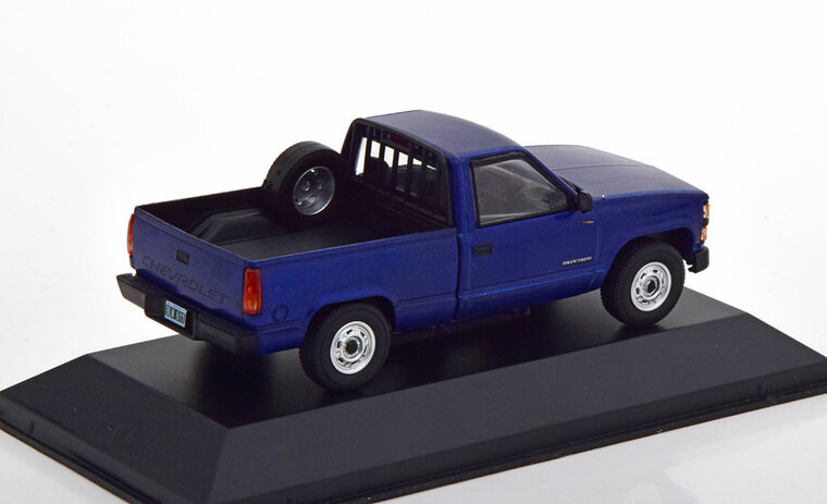 Atlas 1:43 Chevrolet Silverado 1997 blauw in blisterverpakking