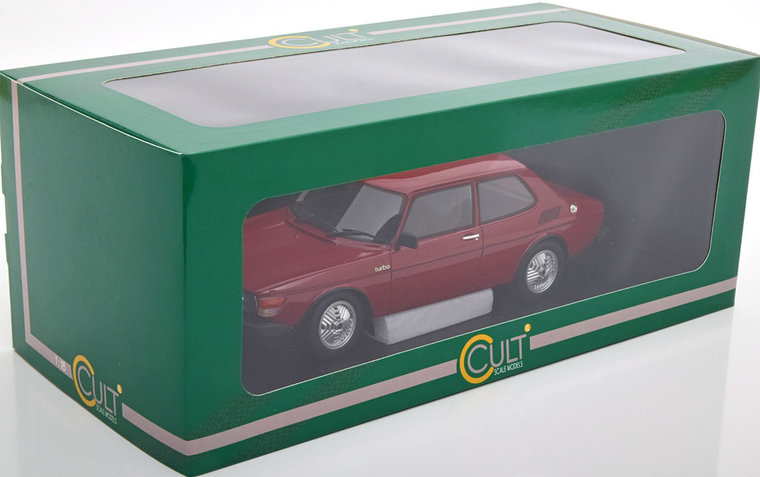 Cult Models 1:18 Saab 99 Turbo donker rood 1978