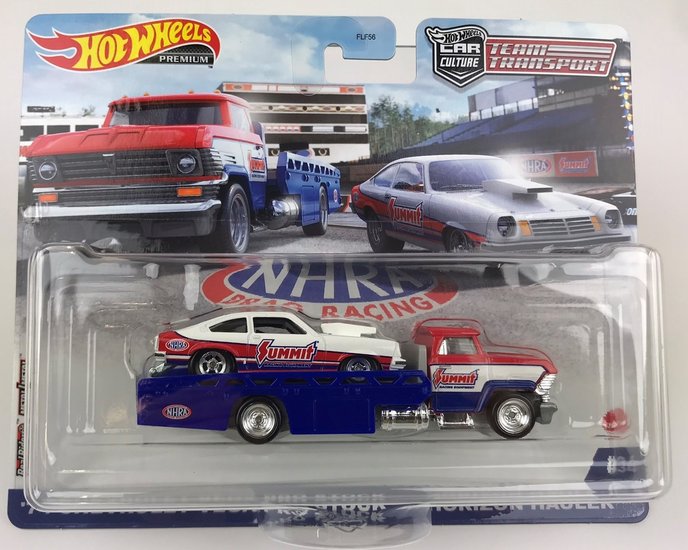 Hotwheels 1:64 Horizon Hauler met Vega Pro Stock 1974 Team Transport no 34