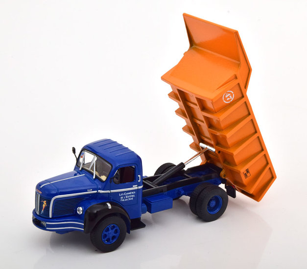 Atlas 1:43 Berliet GLM 1953 blaw oranje in blisterverpakking