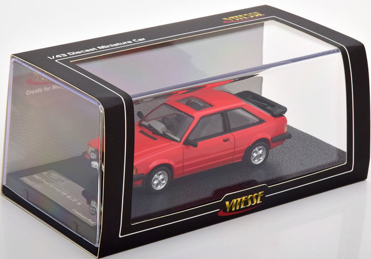 Vitesse 1:43 Ford Escort MK3 XR3i RHD 1983 rood