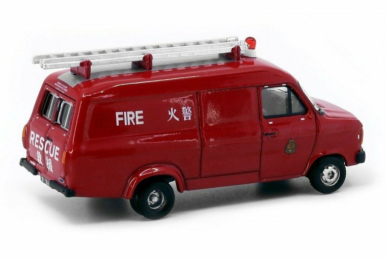 Tiny Toys 1:76 Ford Transit MK2, Hong Kong FSD  Light Rescue Unit rood no 15
