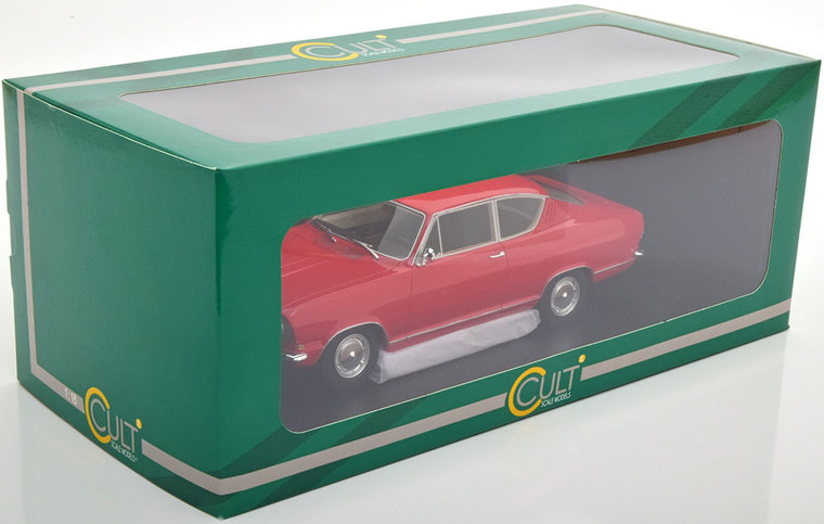 Cult Models 1:18 Opel Kadett B Kiemen Coupe rood 1966, resin model