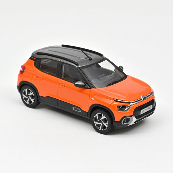 Norev 1:43 Citroen C3 (Indian market) 2021 - Oranje met grijs