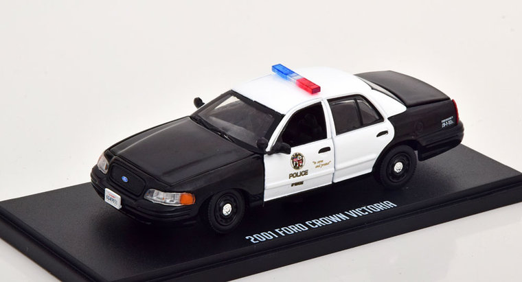 Greenlight 1:43 Ford Crown Victoria 2001 Police Los Angeles LAPD Drive 2011