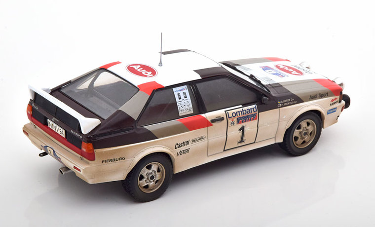 IXO 1:24 Audi Quattro A1 No1 H. Mikkola A. Hertz RAC Rally Dirty Version