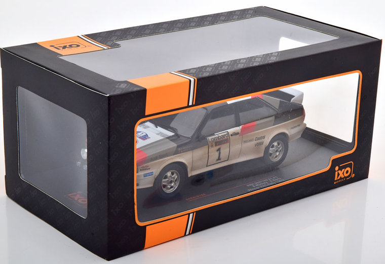 IXO 1:24 Audi Quattro A1 No1 H. Mikkola A. Hertz RAC Rally Dirty Version