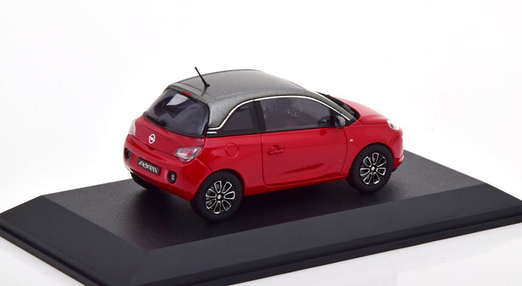 iScale 1:43 Opel Adam 2018 rood grijs in dealerverpakking