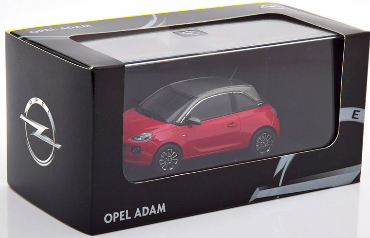 iScale 1:43 Opel Adam 2018 rood grijs in dealerverpakking