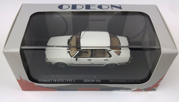 Odeon 1:43 Renault 18 GTD Type 2 1985 wit
