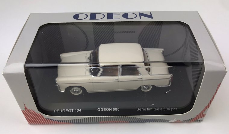 Odeon 1:43 Peugeot 404 Berline 1961 wit